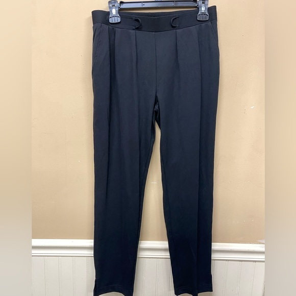 Betabrand size M SoHo Joggers Skinny-Leg Ponte Knit Stretch Elastic Waist Black - Picture 1 of 6
